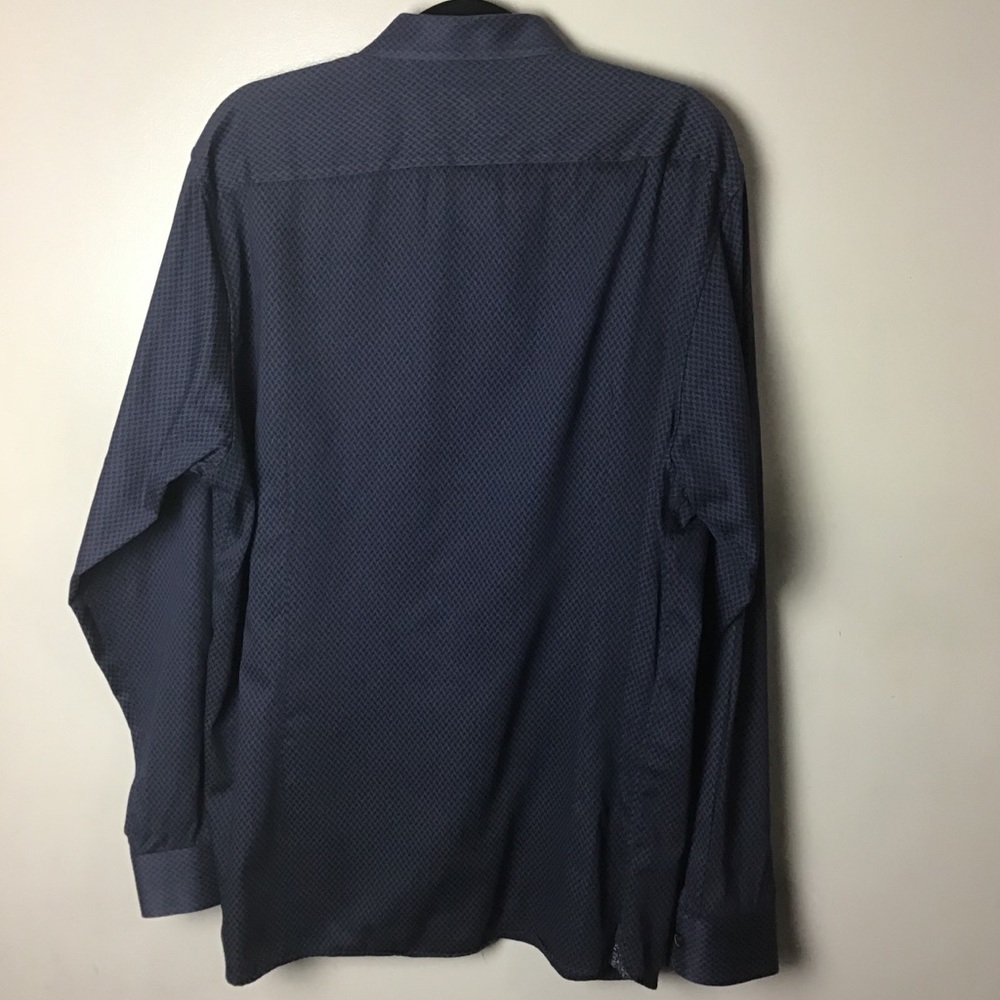 Ted Baker Blue Pattern L/S Button Down. 7 (3xl) - image 3